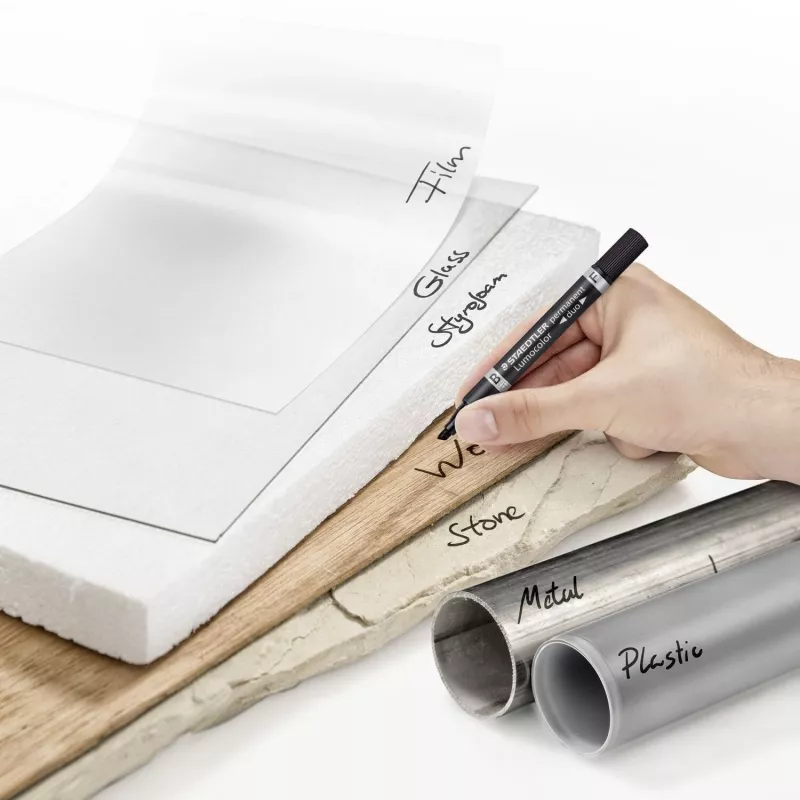 Staedtler Lumocolor permanent duo 348 B nuolatinis žymeklis juodas 1 vnt