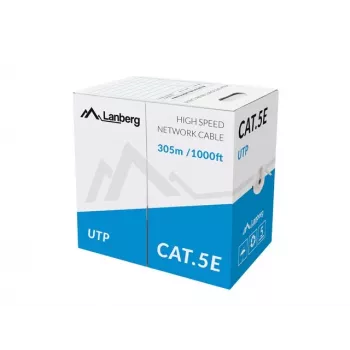 Lanberg LCU5-11CC-0305-S tinklo kabelis pilkas 305 m Cat5e U/UTP