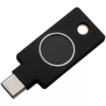 YubiKey C Bio FIDO Edition Yubico Juoda – belaidžio autentifikavimo raktas