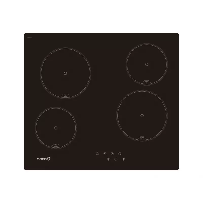 Įmontuojama kaitlentė CATA TN 604 – 59 cm, juoda, 4 zonos, jutiklinis valdymas, LED ekranas