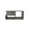 Kavos staliukas Top e Shop PRIMA BETON, laisvos formos viršus, taupe, 900×510×430 mm, 1 koja