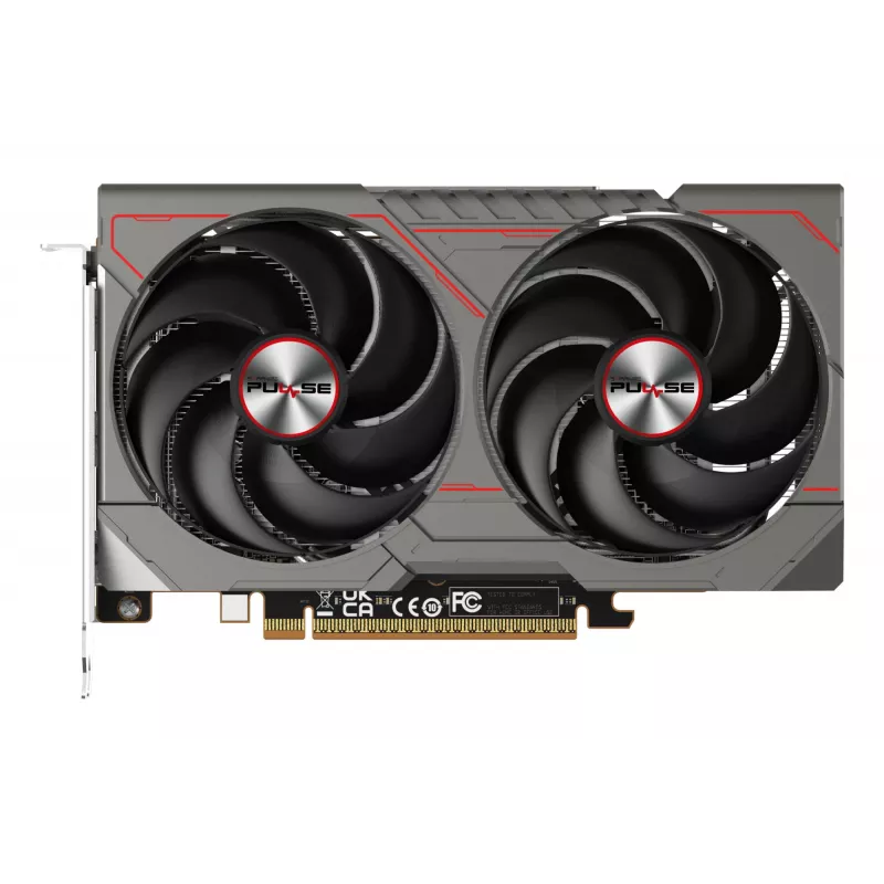 Vaizdo plokštė Sapphire Radeon RX 9060 XT – 8 GB GDDR6, 128 bitų, PCIe x16 5.0, dviejų ventiliatorių aušinimas