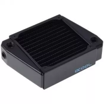 Alphacool NexXxos XT45 Radiatoriaus blokas – varis, plienas, juodas, 1/4 colio, 1,5 bar, 12 cm (14232)