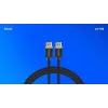 DisplayPort kabelis SAVIO CL-166 2 m Juodas — DisplayPort 1.4, vyriškas-kištukas, paauksuoti kontaktai