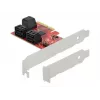 SATA PCI Express x4 kortelė DeLOCK 6 prievadų Low Profile