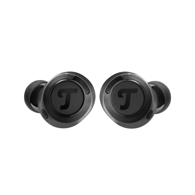 Teufel REAL BLUE TWS 3 belaidės ausinės į ausis, juodos, Bluetooth, skirtos skambučiams ir muzikai