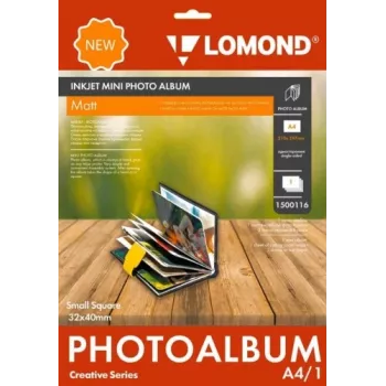 Fotoalbumas Lomond Mini Album 1500116 Mažas kvadratinis matinis puslapis 32×40 mm
