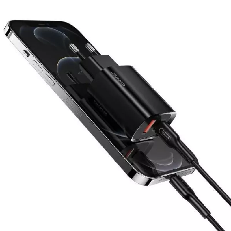 Įkroviklis Usams T35 20W PD3 USB-C į USB greitojo įkrovimo adapteris