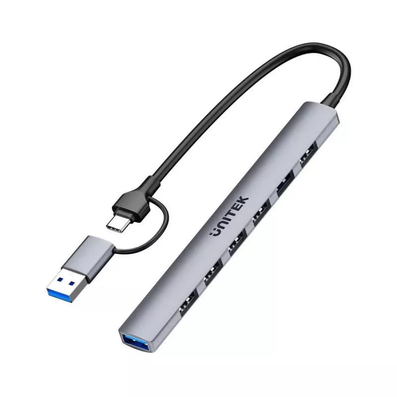 Unitek H1209AGY01 USB-A 5Gbps 7in1 USB mazgas