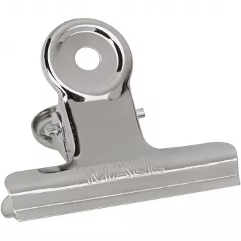 MAUL metalinis segtuvas, spalva: nikelis, plotis 50 mm, suspaudimo plotis 20 mm, savitarnos pakuotė (21750-96)