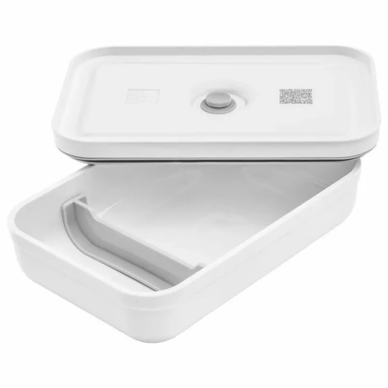 Pietų dėžutė ZWILLING FRESH & SAVE 1 L, plastikas su silikoniniu tarpikliu, pilka/balta