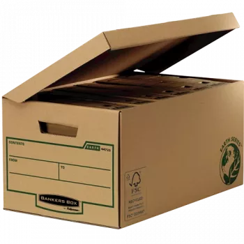 Fellowes 4472205 Dėžė dokumentams, juoda/ruda, stačiakampė, popierinė