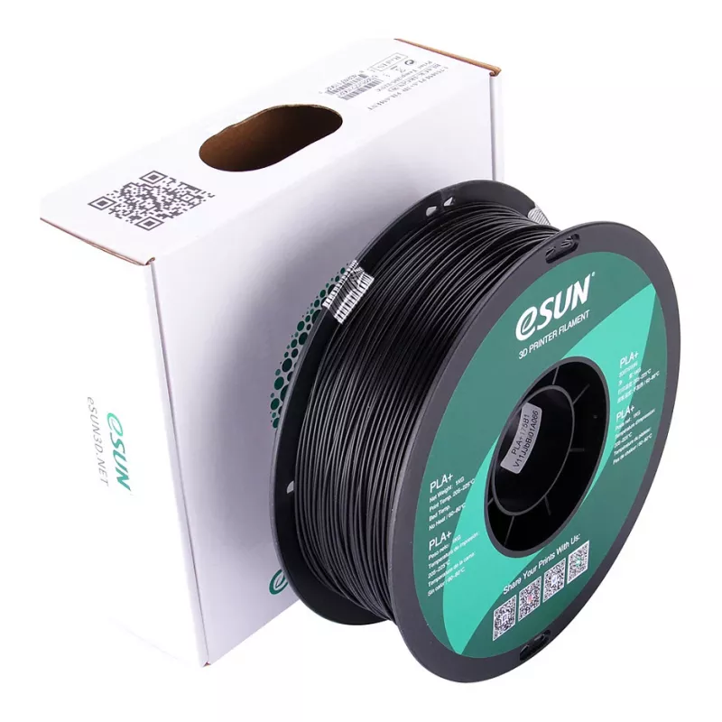 PLA+ 1,75mm juodas 1kg
