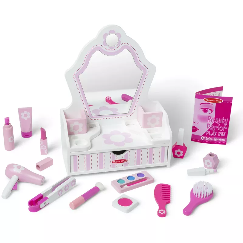 Melissa & Doug grožio salono rinkinys, vaidmenų žaidimas