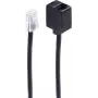 Telefono kabelis shiverpeaks BS70223-8/4 3 m Juodas