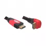 DELOCK HDMI laidas A-A kištukas/kampinis kištukas 2m