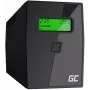 Nepertraukiamo maitinimo šaltinis Green Cell UPS02 0,8 kVA (480 W) Line-Interactive, LCD, 2x F tipo lizdai, USB-B, RJ-45, RJ-11