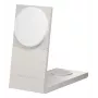 Belaidis įkroviklis Native Union Rise 3‑in‑1 Qi2 — USB, 2 m laidas, šviesiai pilka (Smiltainio)