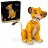 LEGO Disney Jaunasis Simba Liūtas Karalius Kolekcinis Gyvūno Figūrėlės Konstruktorius Suaugusiems, Namų ar Biuro Dekoro Nostalgiška Dovana