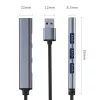 USB 3.0 4-in-1 HUB adapteris, 4x USB 3.0