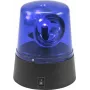 LED mini policijos žibintas EUROLITE 50603660 mėlynas – įkraunamas per USB, baterijomis maitinamas, kompaktiškas įspėjamasis švyturėlis
