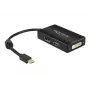 Adapteris DeLOCK 0,16 m Mini DisplayPort → DisplayPort / HDMI / DVI-D