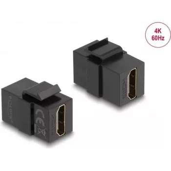 DeLOCK Keystone modulis HDMI lizdas – HDMI lizdas, juodas, 87875