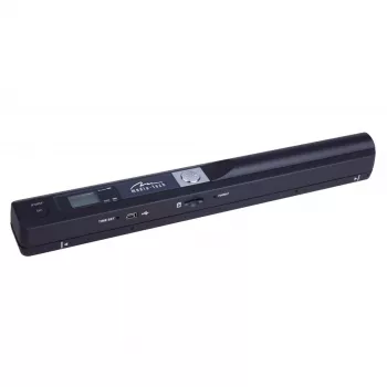 Rašiklinis skaitytuvas MEDIA-TECH MT4090, juodas, LED ekranas, USB 2.0, MicroSD, AAA baterija