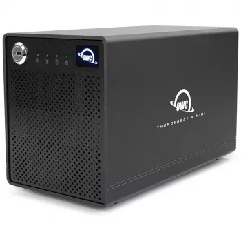Išorinis diskų korpusas OWC ThunderBay 4 mini, 4 diskų HDD/SSD, Thunderbolt 3, juodas