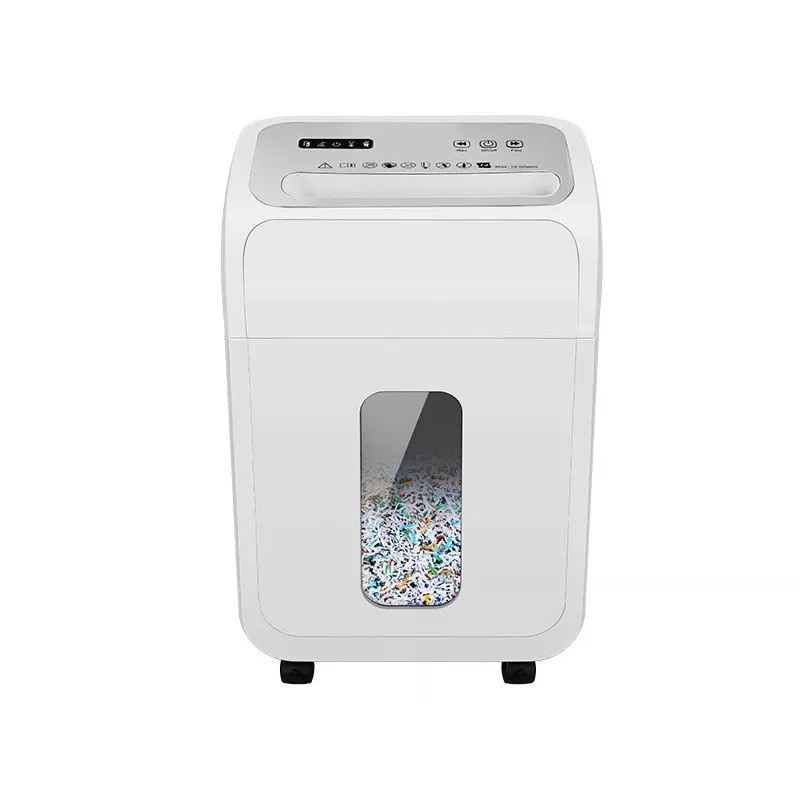 Biuro dokumentų smulkintuvas TRACER TRANIS47633 Baltas — kryžminis pjovimas 4x12 mm, 14 lapų talpa, 20 L krepšelis
