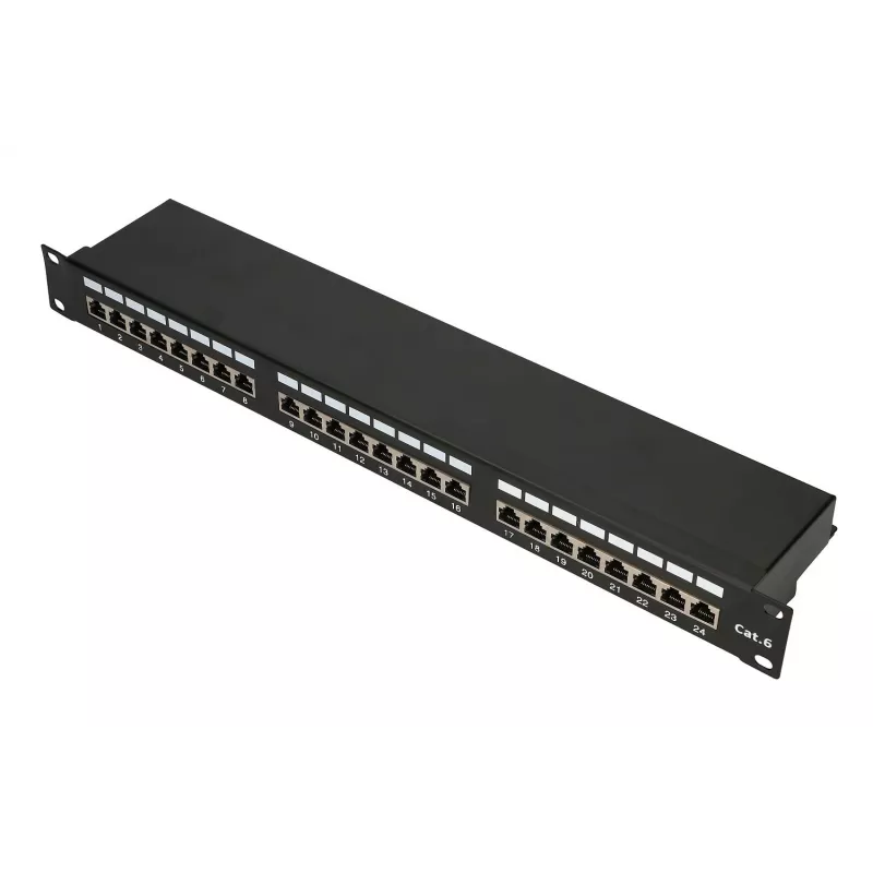 Extralink CAT6 STP V2 | Patchpanel | 24 prievadai