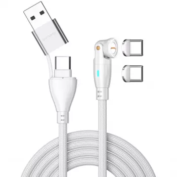 USB kabelis 4smarts 541236 USB 2.0 1,8 m USB C baltas