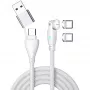 USB kabelis 4smarts 541236 USB 2.0 1,8 m USB C baltas