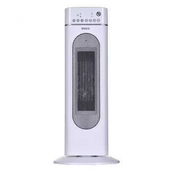 Elektrinis keraminis šildytuvas NOVEEN PTC3000, 2000 W (1200 W min), LED ekranas, laikmatis, nuotolinis valdymas, svyravimas, baltas