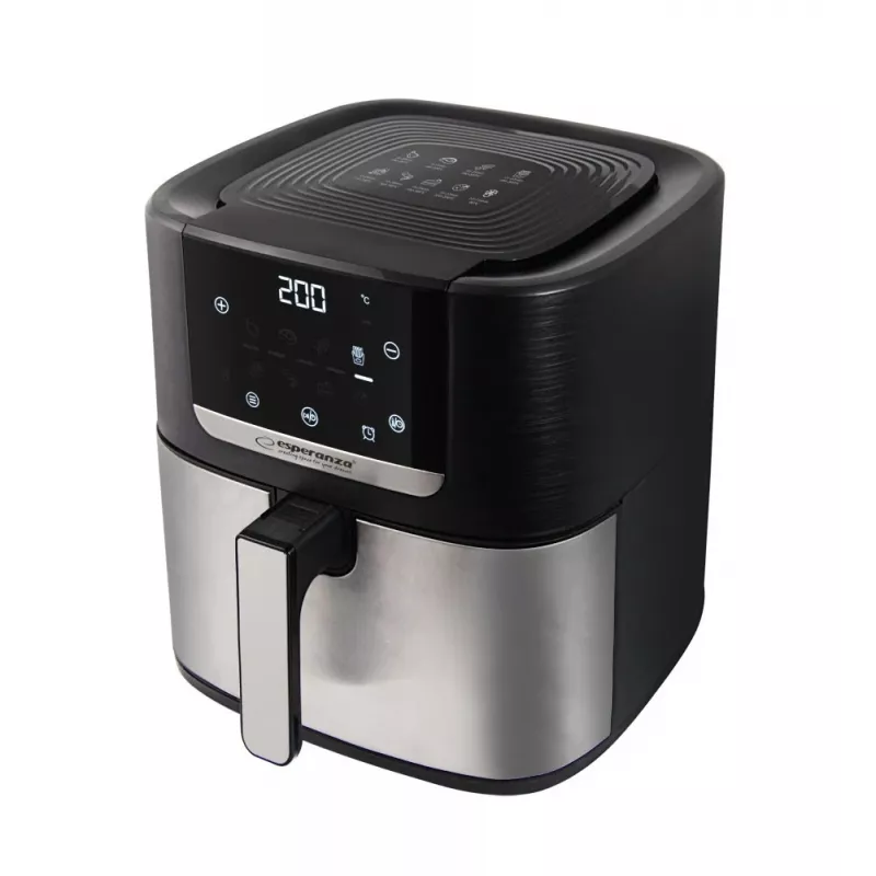 Kaitintuvo oro gruzdintuvė ESPERANZA EKA004 – 8 l, 1700 W, 8 programų, liečiamas valdymas, nerūdijantis plienas