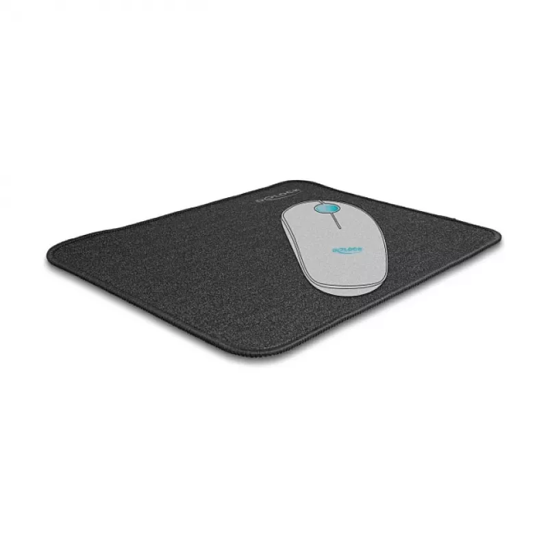 Pelės kilimėlis DeLOCK blizgantis-juodas 300x245mm guminis neslystantis
