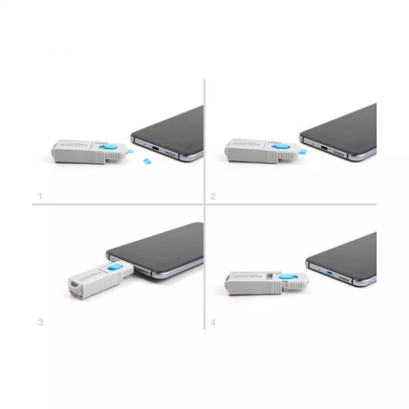 Kištukinių blokatorių rinkinys DeLOCK 20925 Micro USB (5 vnt. + įrankis)