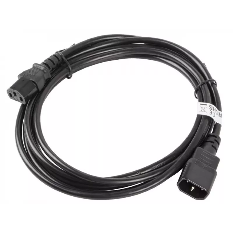 Lanberg CA-C13E-11CC-0030-BK Stromkabel Schwarz 3 m C13-Koppler C14-Koppler (CA-C13E-11CC-0030-BK)