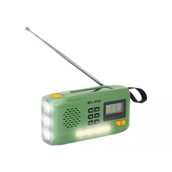 Nešiojamas AM/FM radijo imtuvas BLOW RA13 77-551# su saulės baterija