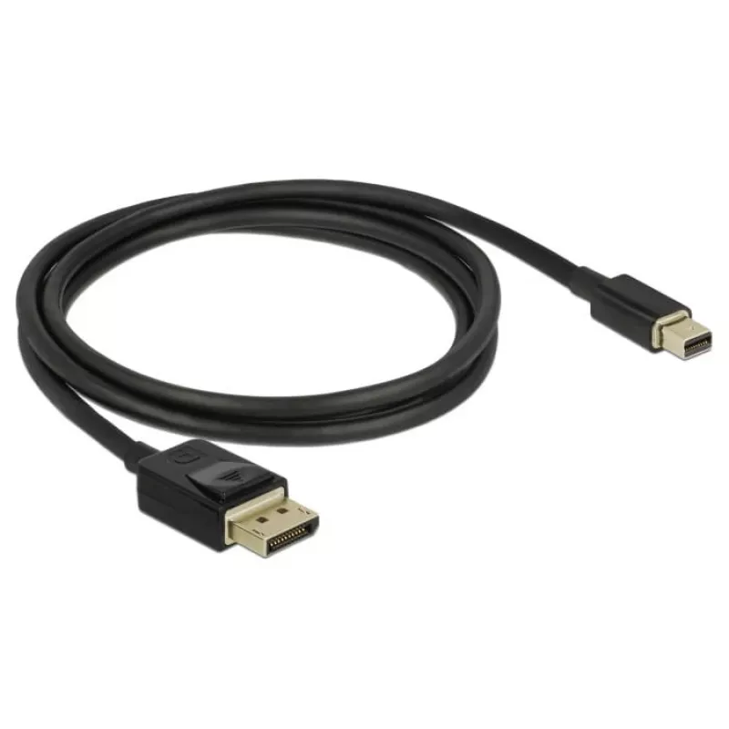 DisplayPort kabelis DeLOCK 84927 Mini DisplayPort 1 m Juodas