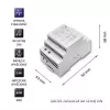 DIN bėgio maitinimo šaltinis QOLTEC 24V 2.5A 60W pilkas
