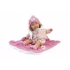 Lėlė kūdikis Llorens Babypuppe Lola 38 cm kalbanti, audinio ir vinilo, rekomenduojama nuo 3 metų