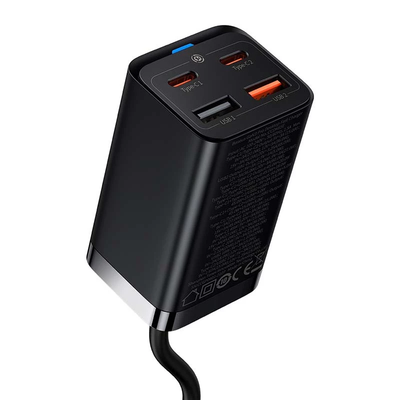 Įkroviklis Baseus GaN3 Pro Mobilus Telefonas Planšetė Juodas AC Vidinis 15V 3A