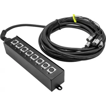 Stagebox Omnitronic MUS-810 10 m, 8 kanalų, subalansuotos garso jungtys