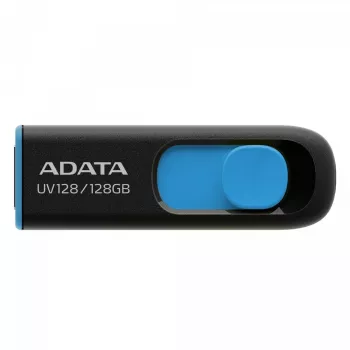 ADATA DashDrive UV128 128GB USB atmintukas USB Type-A 3.2 Gen 1 (3.1 Gen 1) Juodas, Mėlynas