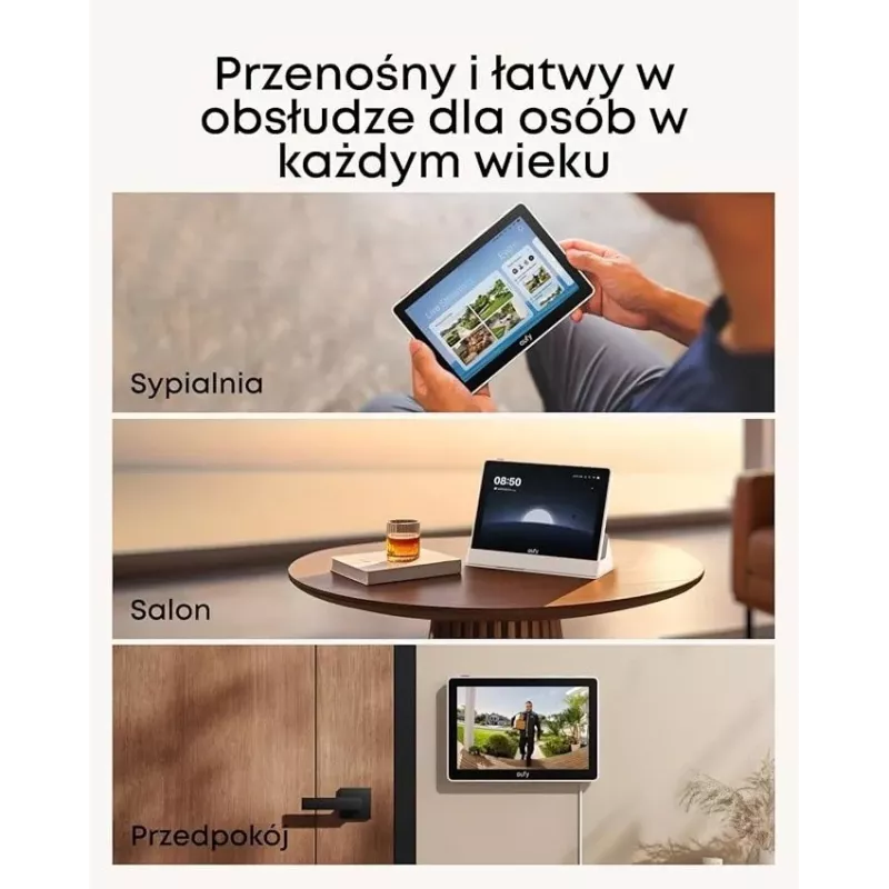 Išmanus namų apsaugos pagalbininkas Anker Eufy T87A03W1 juodas/baltas