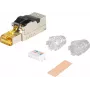 Tinklo jungtis helos RJ-45 M ekranuota Cat 8.1 greitiesiems eterneto ryšiams
