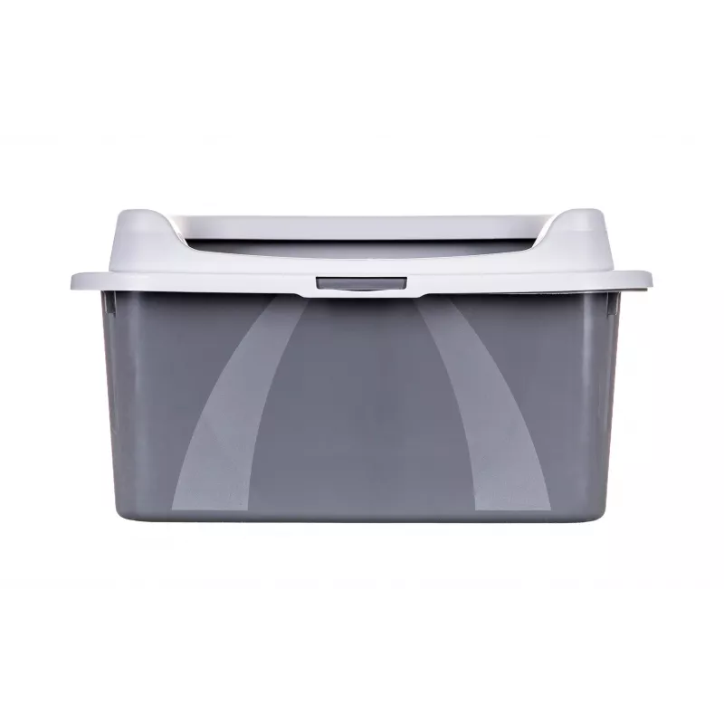 Katės tualetas DIAMENTIQ Bonita pilkas plastikinis 571×392×209 mm, 1 kg
