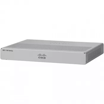 Maršrutizatorius Cisco C1101-4P – stalinis Integruotų paslaugų maršrutizatorius, 4 x Gigabit Ethernet prievadai, GE WAN, USB 3+, 1 metų garantija