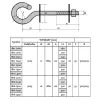 Extralink aki varžtas pakabinimo ir įtempimo kronšteinams 16/250mm